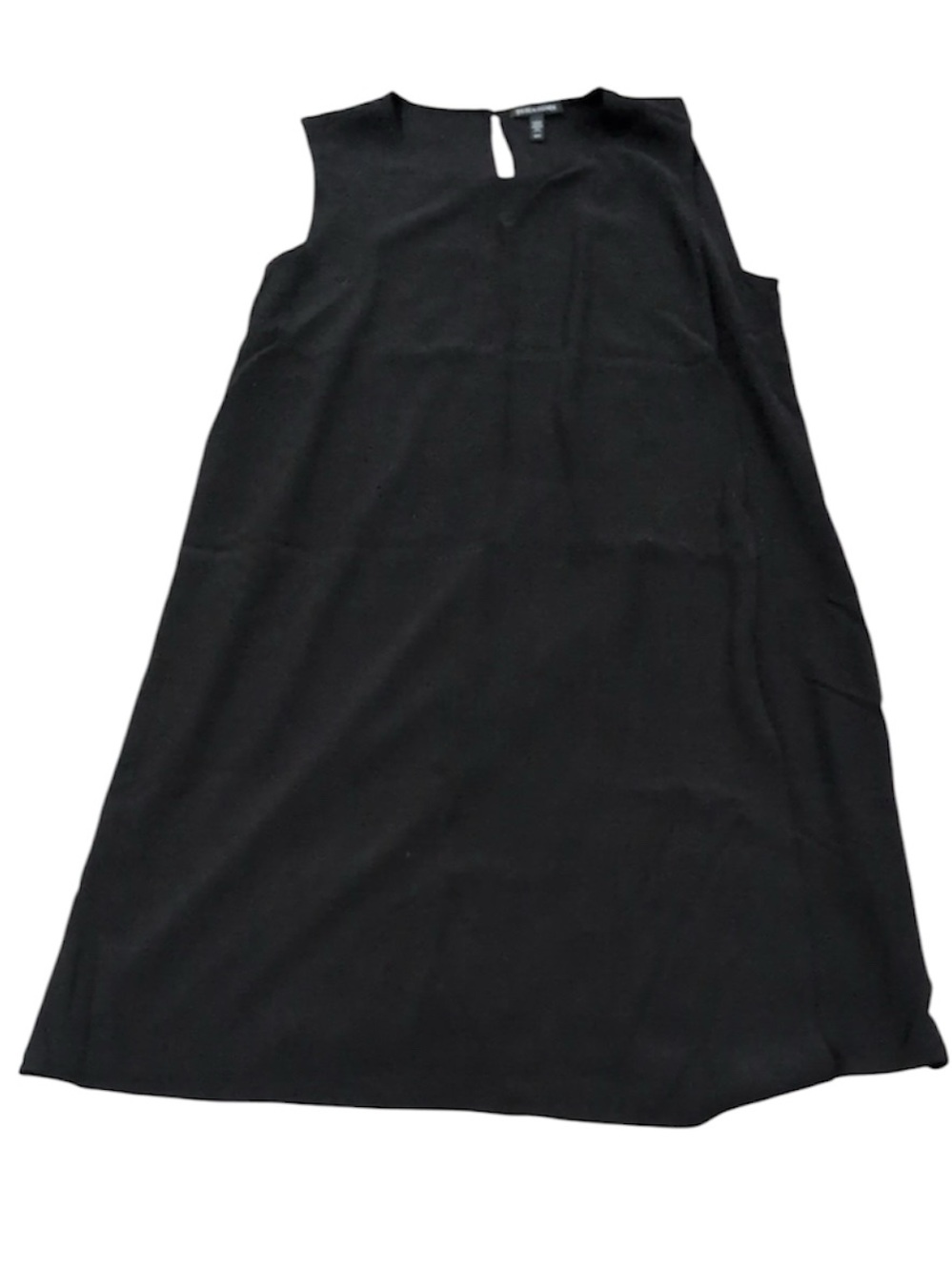 Eileen Fisher Black Silk Sleeveless Dress‎